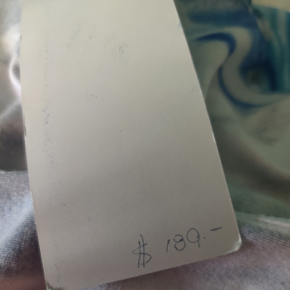 NWT- Blouse / Tunic Blue & White - Carmen Chirino - Sz OZ - Picture 7 of 9